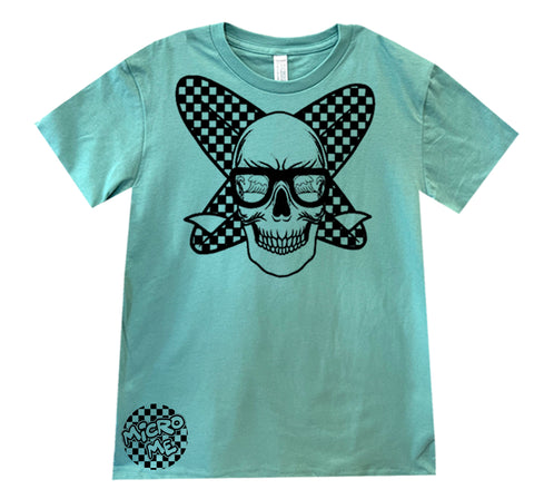 Surf Skull Tee, Saltwater (Toddler, Youth, Adult)