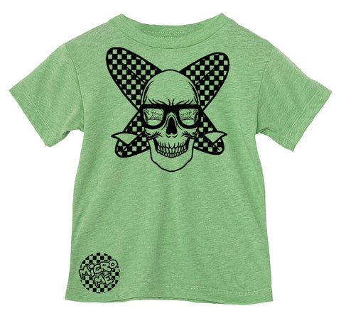 Surf Skull Tee, TB Green (Toddler, Youth, Adult)