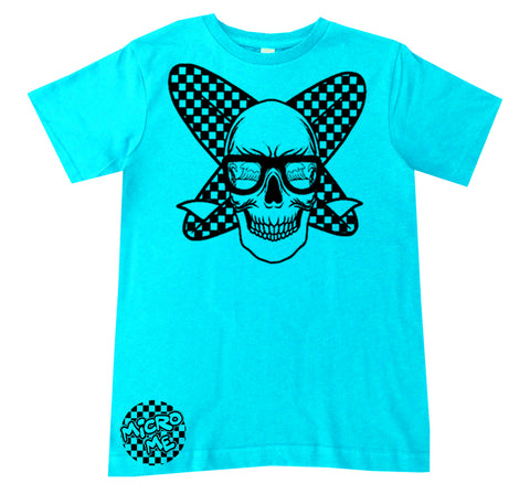 Surf Skull Tee, Tahiti (Infant, Toddler, Youth, Adult)