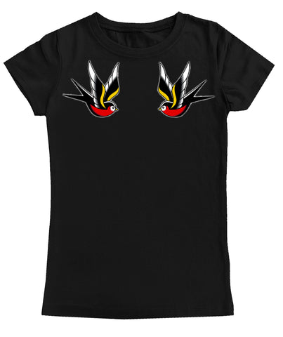 TAT- Swallows Fitted Tee, Black(Youth, Adult)