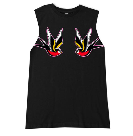 TAT-Swallow Muscle Tank, Black (Infant, Toddler, Youth, Adult)