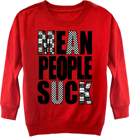 Mean People Suck Sweater, Red (Toddler, Youth)