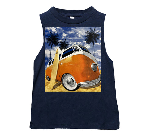 T-Street  Muscle Tank, Navy (Toddler, Youth, Adult)