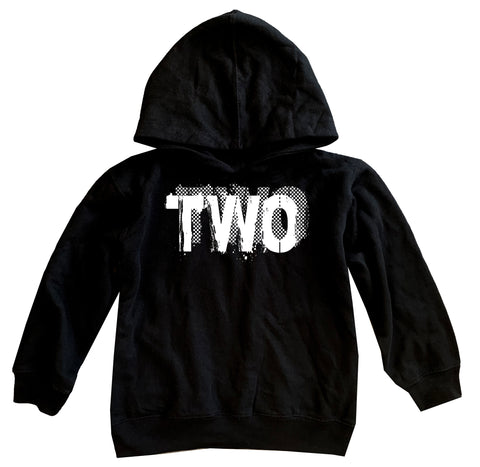 TWO Hoodie, Black (Toddler, Youth, Adult)