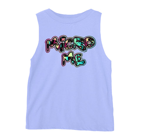 Distressed Logo Muscle Tank,Lavender (Infant, Toddler, Youth, Adult)