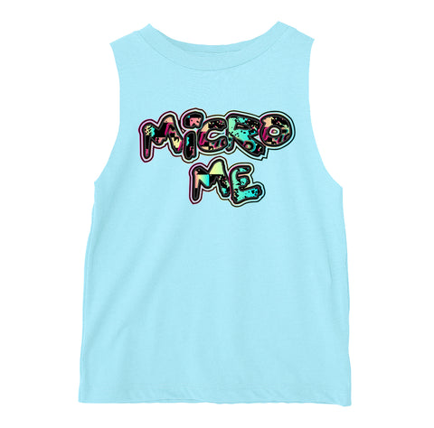 Distressed Logo Muscle Tank,Lt. Blue (Infant, Toddler, Youth, Adult)