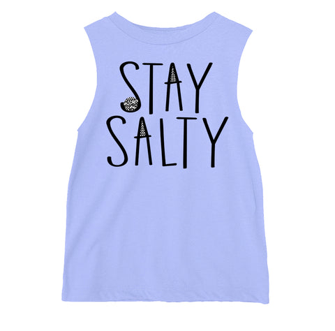 Stay Salty Muscle Tank, Lavender(Toddler, Youth, Adult)