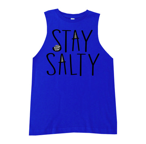 Stay Salty Muscle Tank, Royal (Infant, Toddler, Youth, Adult)