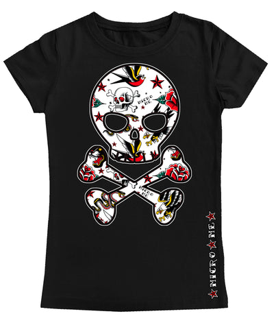TAT- Skull Fitted Tee, Black(Youth, Adult)