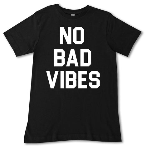 No Bad Vibes Tee, Black (Infant, Toddler, Youth)