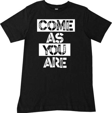 Come As You Are Tee, Black (Infant, Toddler, Youth)