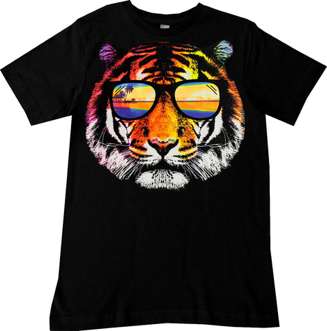 Neon Tiger Tee, Black (Toddler, Youth, Adult)