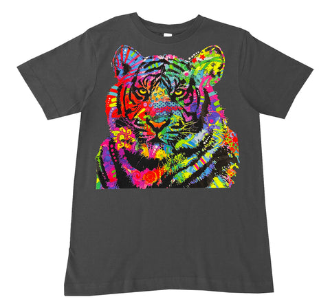 WD Tiger Tee, Charcoal (Infant, Toddler, Youth, Adult)