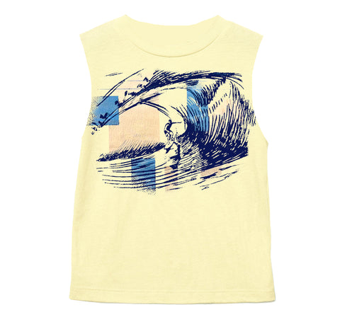 Trestles Muscle Tank, Butter (Infant, Toddler, Youth, Adult)