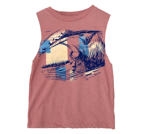 Trestles Muscle Tank,  Clay (Infant, Toddler, Youth, Adult)