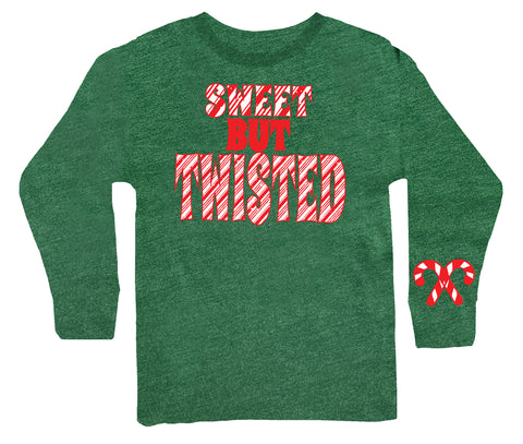 Twisted Long Sleeve Shirt, Heather Green (Infant, Toddler, Youth)