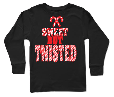 Twisted Long Sleeve Shirt, Black (Infant, Toddler, Youth)