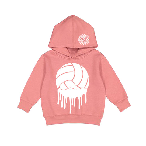 Drip Volleyball Hoodie, Clay(Toddler, Youth, Adult)