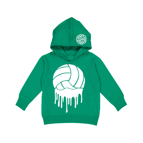 Drip Volleyball Hoodie, Green (Toddler, Youth, Adult)