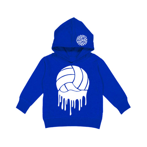Drip Volleyball Hoodie, Royal (Toddler, Youth, Adult)