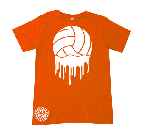 Volleyball Drip Tee,  Orange  (Infant, Toddler, Youth, Adult)