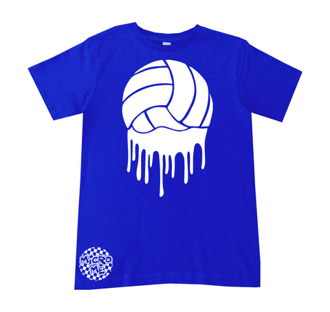 Volleyball Drip Tee,  Royal  (Infant, Toddler, Youth, Adult)