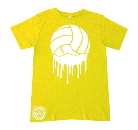 Volleyball Drip Tee, Yellow (Infant, Toddler, Youth, Adult)