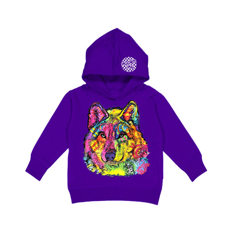 WD Wolf Hoodie, Purple (Toddler, Youth, Adult)
