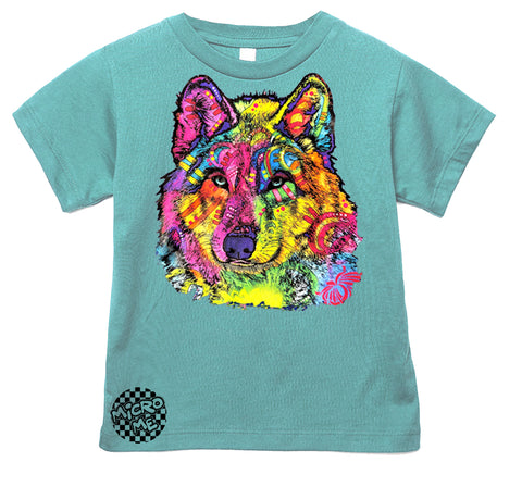 WD WOLF Tee, Saltwater (Toddler, Youth, Adult)