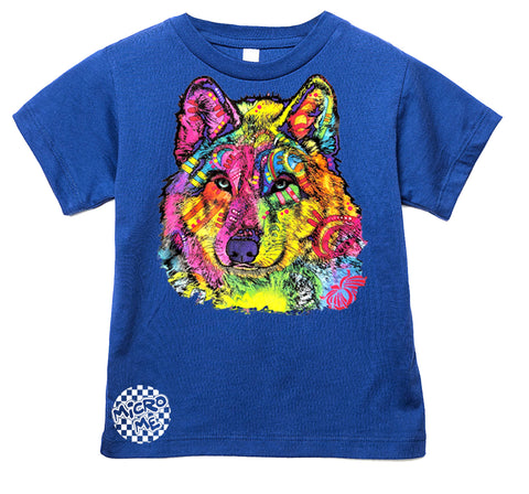 WD Wolf Tee, Royal  (Infant, Toddler, Youth, Adult)