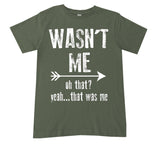 *Wasn't Me Tee, Military (Infant, Toddler, Youth)