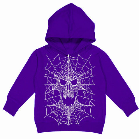 Web Skull Hoodie, Purple(Toddler, Youth, Adult)