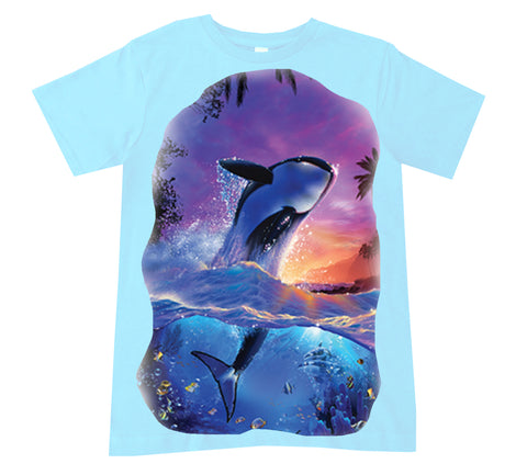 Orca Tee,  Lt. Blue  (Infant, Toddler, Youth, Adult)