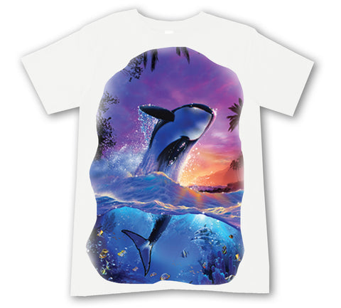 Orca Tee,  White  (Infant, Toddler, Youth, Adult)