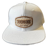 *White Peach Checks Patch Snapback (Infant/Toddler, Child, Adult)