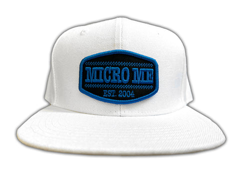 White w/ Royal Patch Snapback, (Infant/Toddler, Child, Adult)