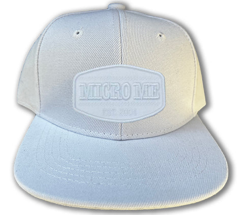 WHITE Snapback, W/W Patch (Infant/Toddler, Child, Adult)
