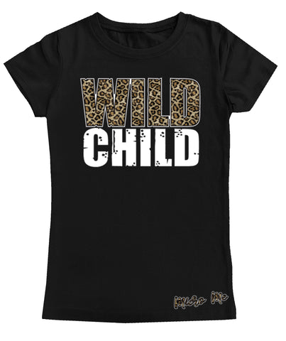 Wild Child Fitted Tee, Black (infant, toddler, youth)