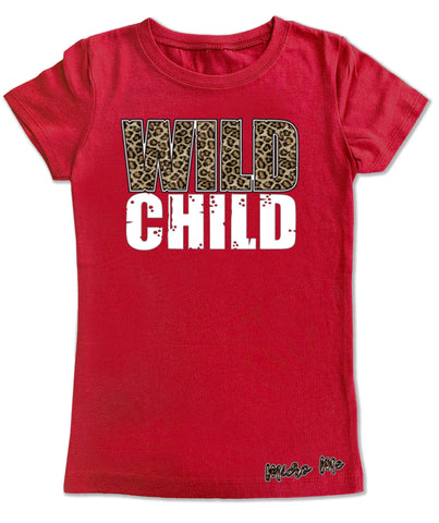 Wild Child Fitted Tee, Red (infant, toddler, youth)