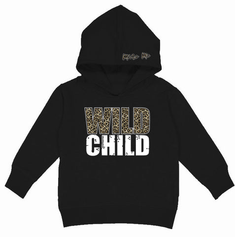 Wild Child Hoodie, Black (Toddler, Youth)