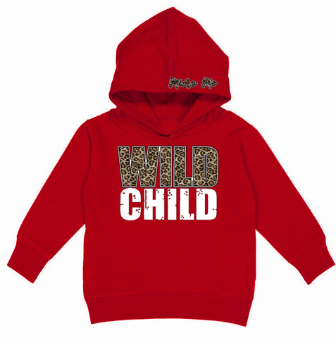Wild Child Hoodie, Red (Toddler, Youth)