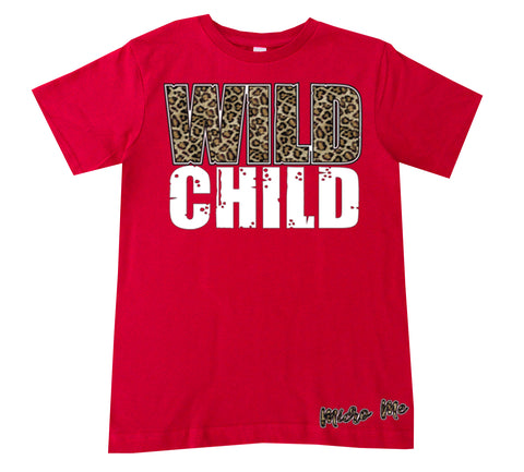 Wild Child Tee, Red(Infant, Toddler, Youth)