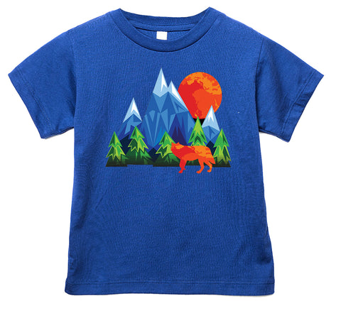 Wild Wolf Tee, Royal  (Infant, Toddler, Youth, Adult)