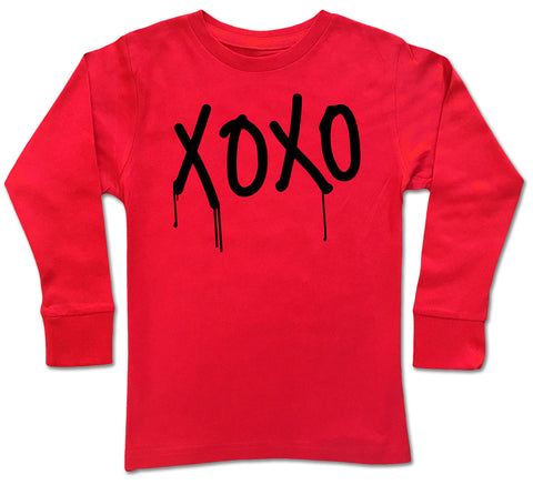 XOXO Drips  LS Shirt, Red (Infant, Toddler, Youth)